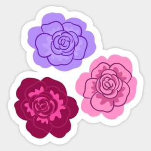 I saw it first pink rose dress Sticker